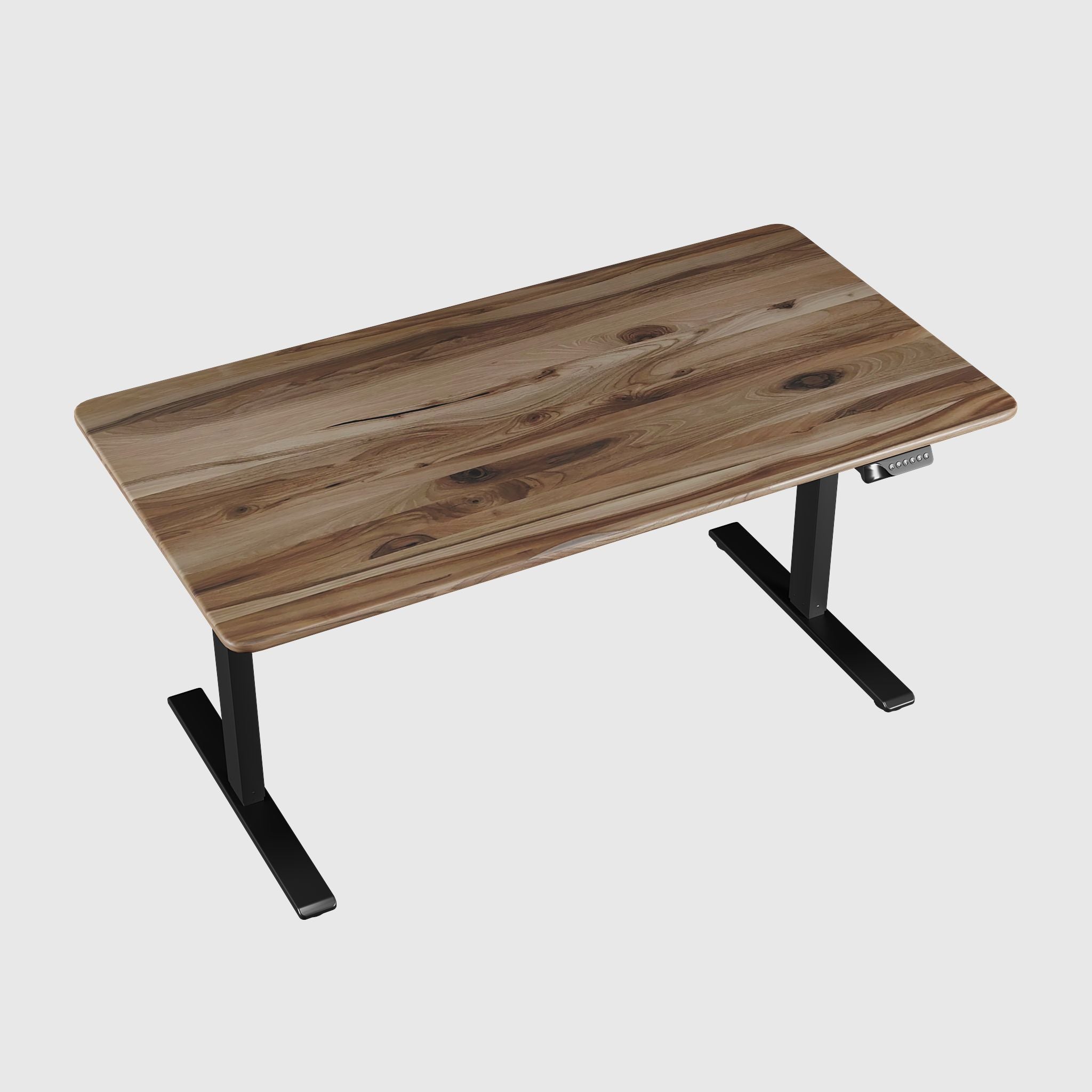 BESTFIT height-adjustable table with wooden table top