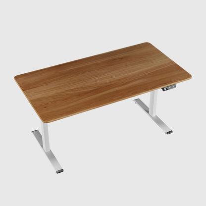 BESTFIT height-adjustable table with wooden table top