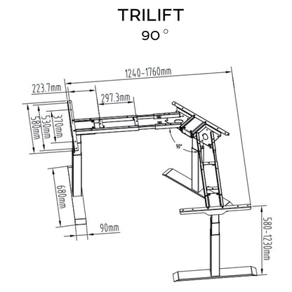 <tc>Трехмоторная рама для стола с регулировкой высоты TRILIFT</tc>