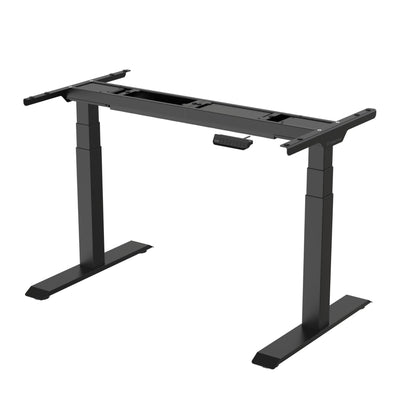 BESTFIT height-adjustable table with wooden table top