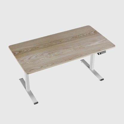 BESTFIT height-adjustable table with wooden table top