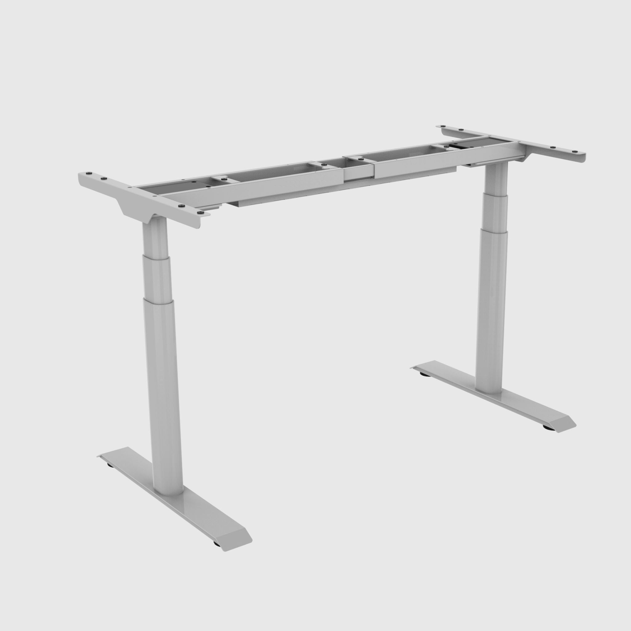 Two-motor table frame with DUOERGO height adjustment