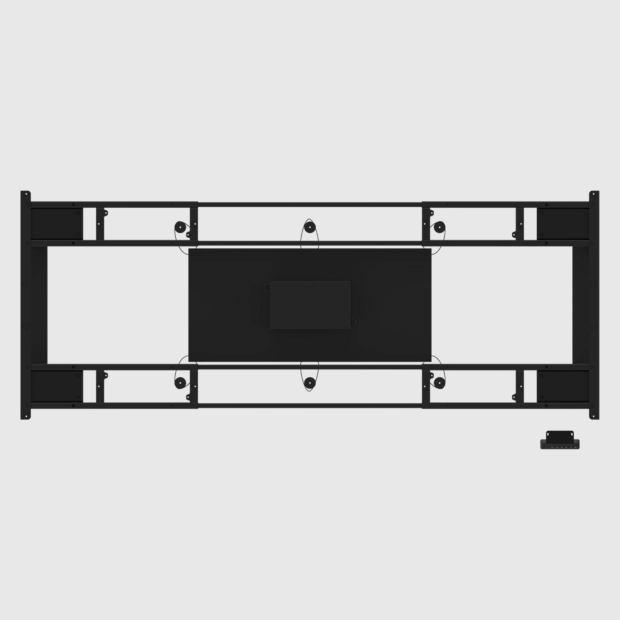 Four-motor table frame with UltraStrong height adjustment