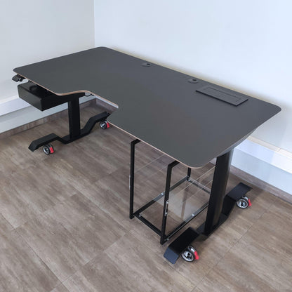 Desk with height adjustment BESTFIT HPL