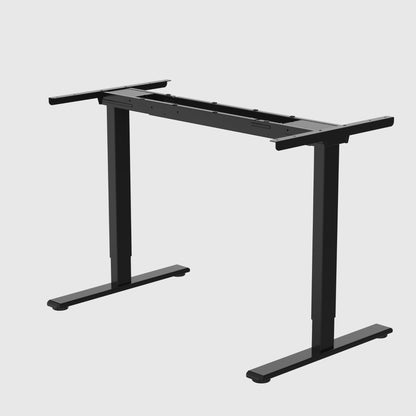 BESTFIT height-adjustable table with wooden table top