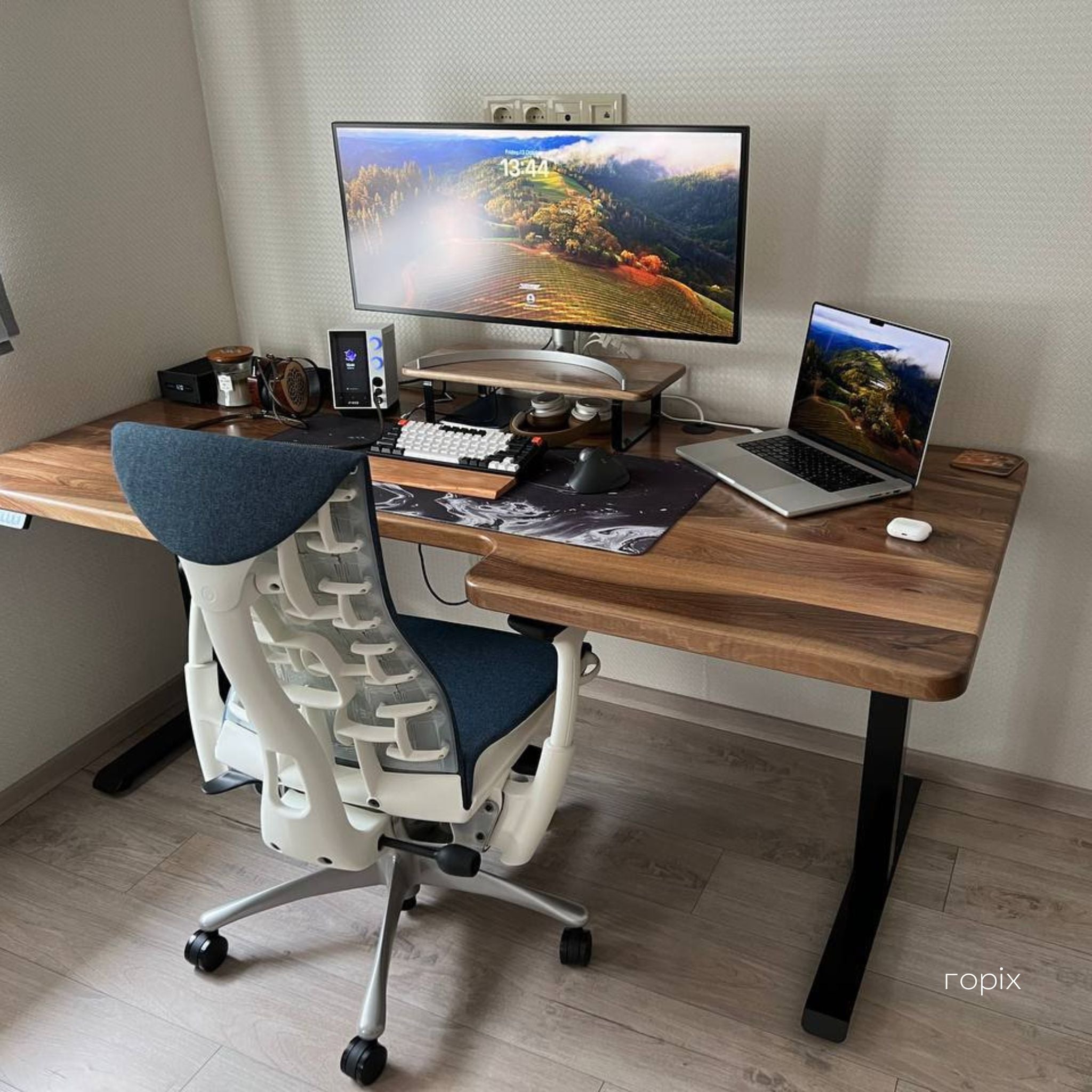 Wooden tabletops for computer tables