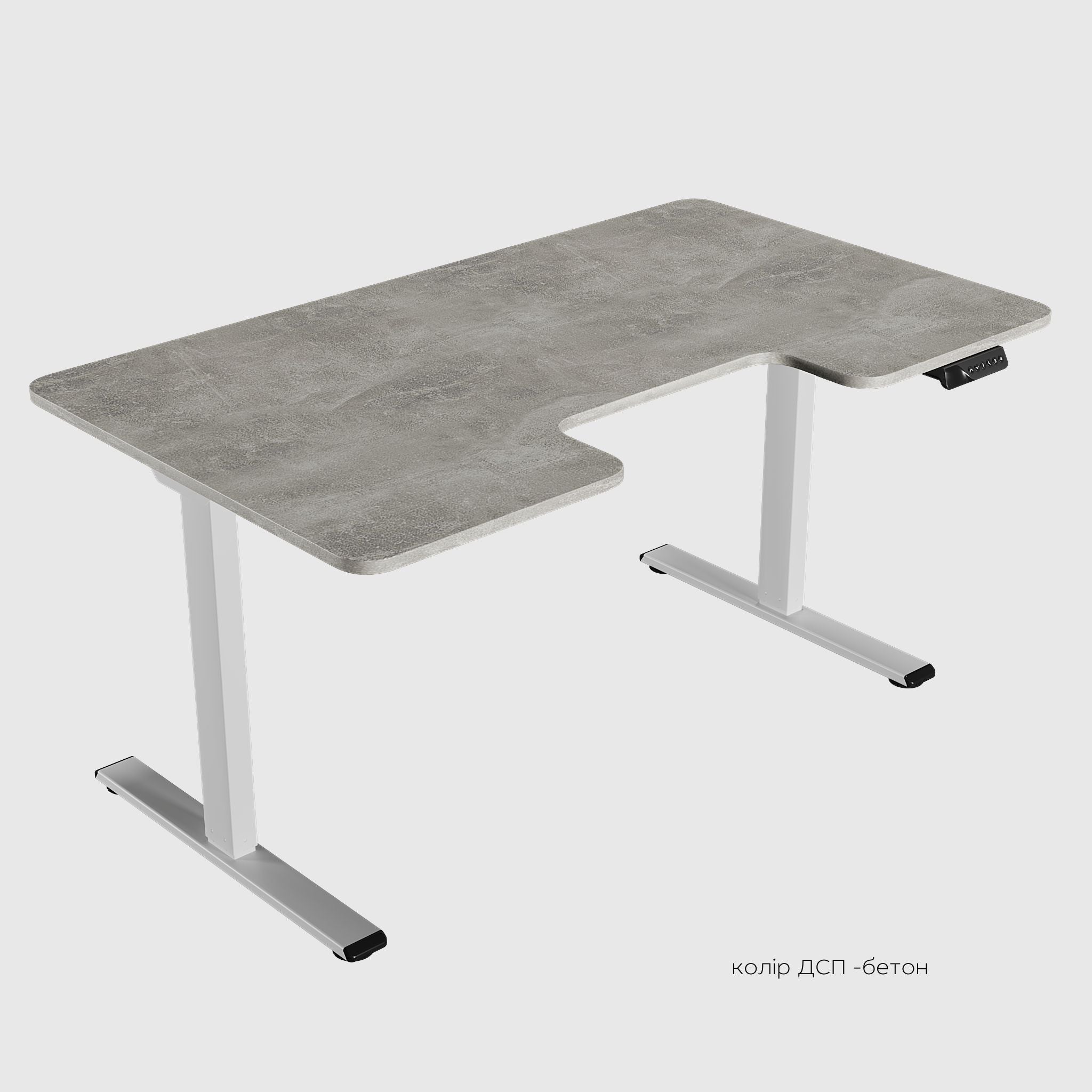 FLEXIRISE height-adjustable table made of chipboard