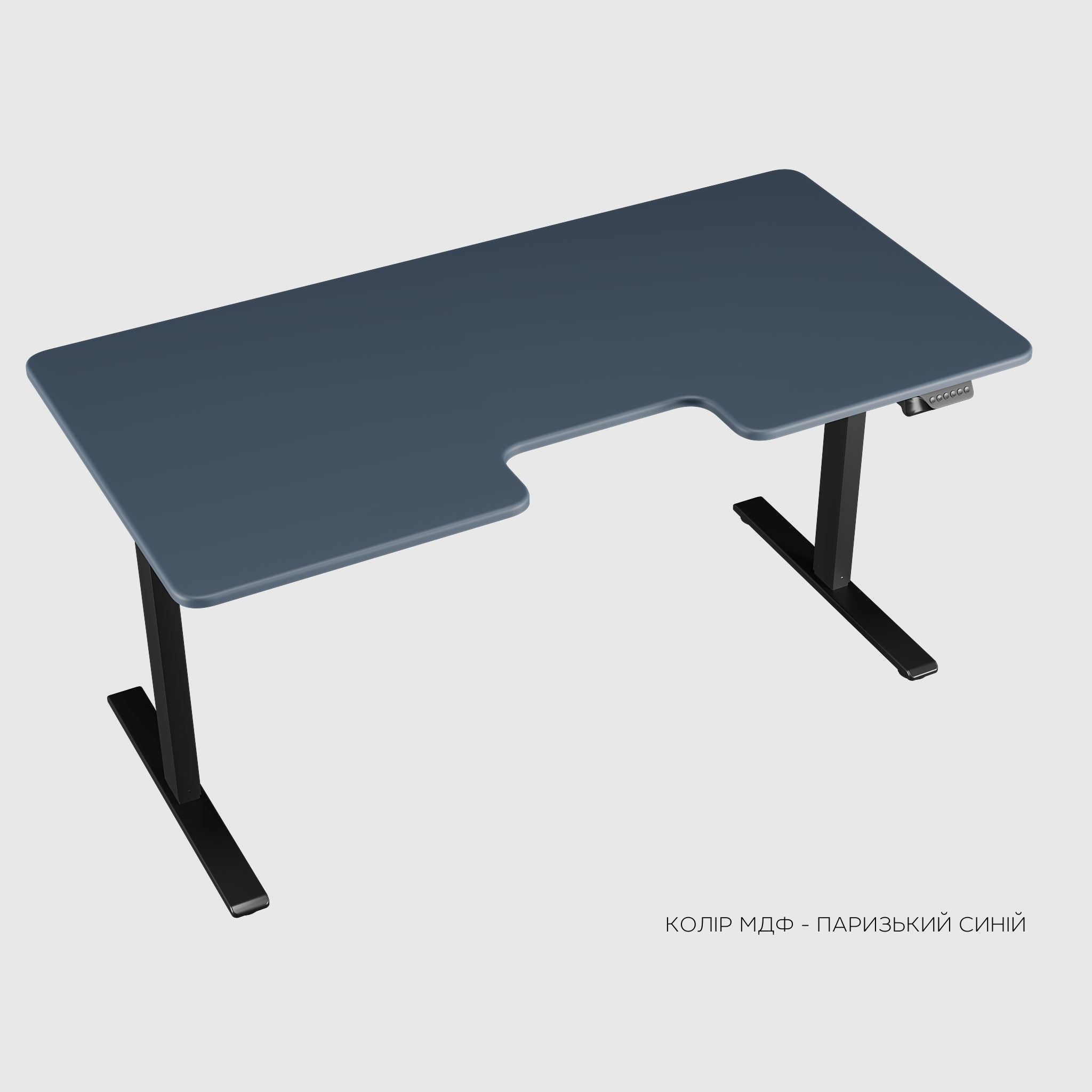 BESTFIT height-adjustable table with wooden table top