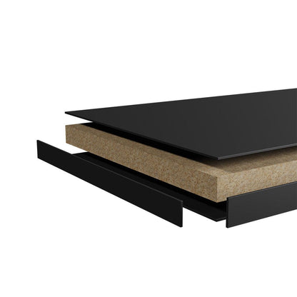 Chipboard tops for tables with height adjustment